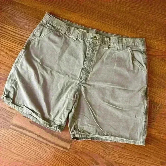 Carhartt Cargo Rugged Flex Relaxed Fit Canvas Work Short Size 44 Carpenter - Picture 2 of 7